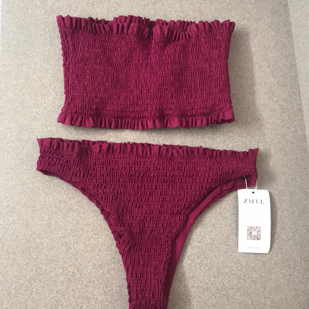 Zaful tube top bikini